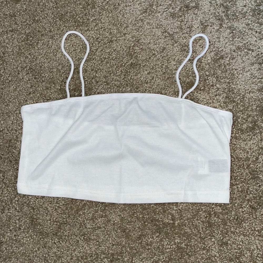 SOLD! SHEIN Ribbed cami top & ditsy floral split thigh skirt set - Picture 3 of 8